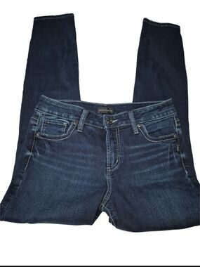 Silver Women's Dark Blue Suki Skinny Stretch Mid-Rise Jeans Size 29